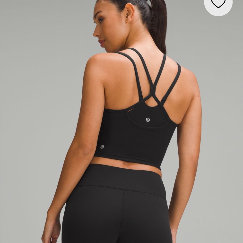 lululemon wunder train high neck cross back tank size 4